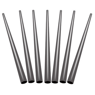 Tubes coniques en fibre de carbone à faible déflexion noir UD direct mat