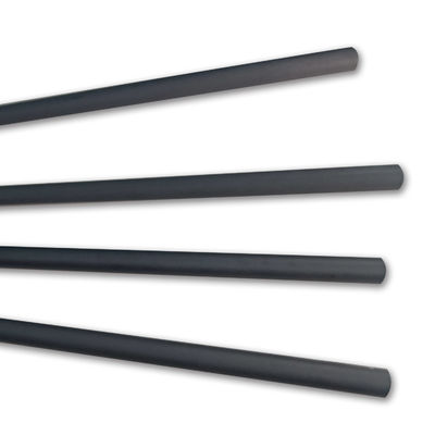 Tubes coniques en fibre de carbone à faible déflexion noir UD direct mat