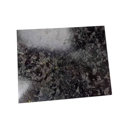 Lumineux/matte personnaliser la feuille d'or forgée en fibre de carbone 50% Lumineux motif de tissage de forge