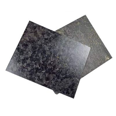 Lumineux/matte personnaliser la feuille d'or forgée en fibre de carbone 50% Lumineux motif de tissage de forge