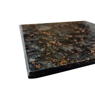 Lumineux/matte personnaliser la feuille d'or forgée en fibre de carbone 50% Lumineux motif de tissage de forge