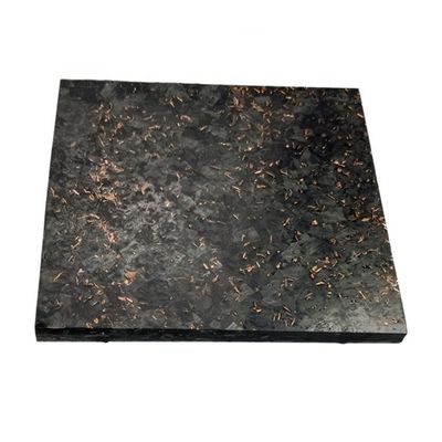 Lumineux/matte personnaliser la feuille d'or forgée en fibre de carbone 50% Lumineux motif de tissage de forge