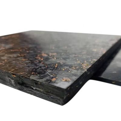 Lumineux/matte personnaliser la feuille d'or forgée en fibre de carbone 50% Lumineux motif de tissage de forge