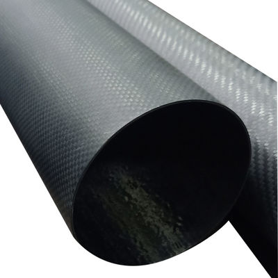Grand tube en fibre de carbone 3k personnalisé pour des températures inférieures à 120 °C 100 mm 120 mm 180 mm 200 mm 230 mm