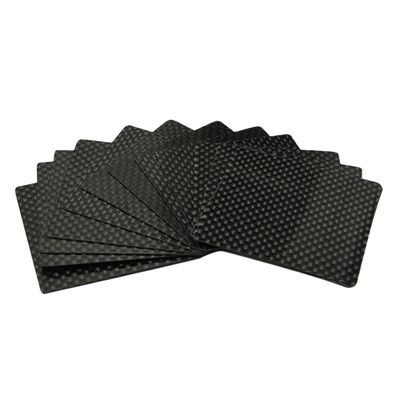 Plaque en fibre de carbone thermoplastique à motifs 12K pour support d'arche en couleur noire
