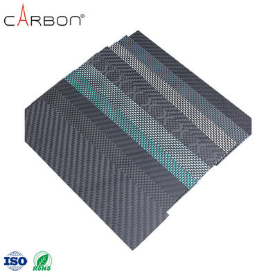 Plaque en fibre de carbone brossée 3K métallique mate à chaud avec une teneur en S de 0,005%