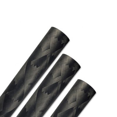 Tubes d'échappement en fibres de carbone 3k à fibres de fibre de carbone enduites pour l'industrie