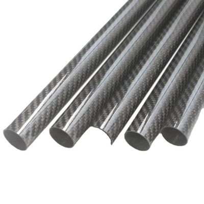 Temps de production 35-45 jours Tube en fibre de carbone rond OD de 40 mm Tube en fibre de carbone mate de 3,5 m