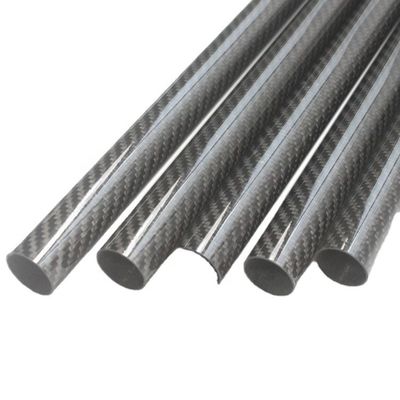 Temps de production 35-45 jours Tube en fibre de carbone rond OD de 40 mm Tube en fibre de carbone mate de 3,5 m