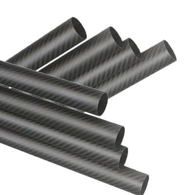 Temps de production 35-45 jours Tube en fibre de carbone rond OD de 40 mm Tube en fibre de carbone mate de 3,5 m