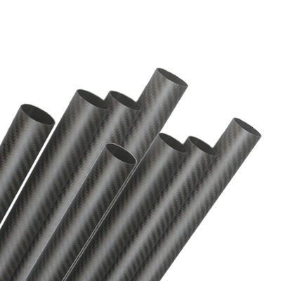 Temps de production 35-45 jours Tube en fibre de carbone rond OD de 40 mm Tube en fibre de carbone mate de 3,5 m
