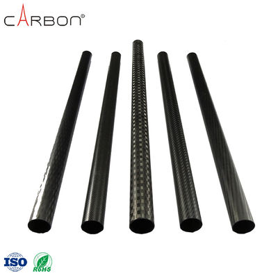 Tubes raisonnables en fibres de carbone de 3k avec une teneur en H de 0,009% et une teneur en N de 0,001%