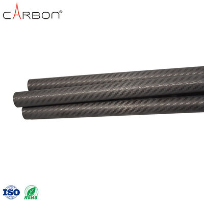 200 Finition tube en fibre de carbone 3K pour le nettoyage des gouttières sous vide