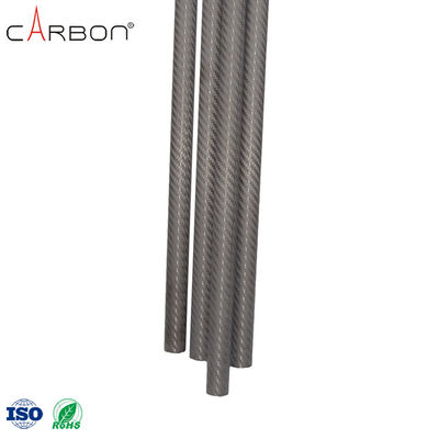 200 Finition tube en fibre de carbone 3K pour le nettoyage des gouttières sous vide