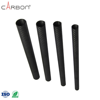200 Finition tube en fibre de carbone 3K pour le nettoyage des gouttières sous vide