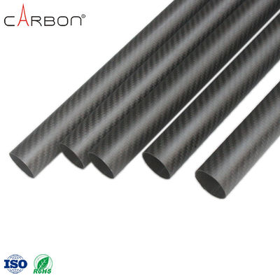 200 Finition tube en fibre de carbone 3K pour le nettoyage des gouttières sous vide