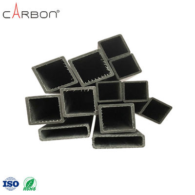 Pipe en fibre de carbone de 3 mm carrés non volatile pour le processus de production de chaussures