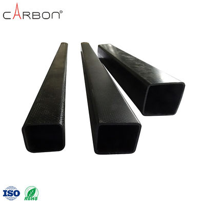 Pipe en fibre de carbone de 3 mm carrés non volatile pour le processus de production de chaussures