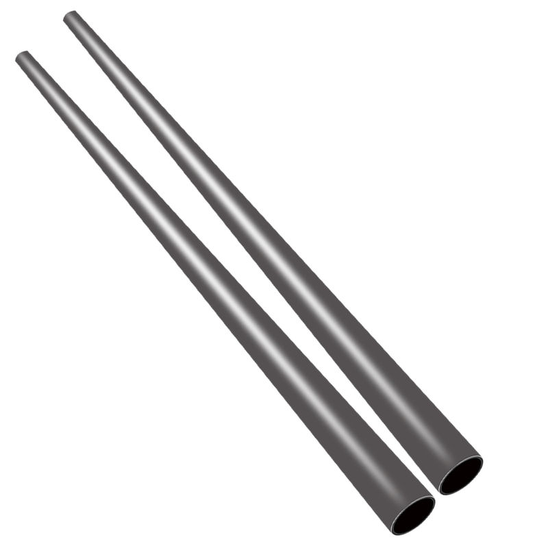 Tubes coniques en fibre de carbone à faible déflexion noir UD direct mat