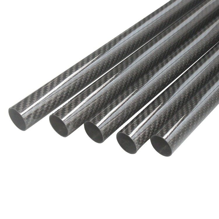 Tubes raisonnables en fibres de carbone de 3k avec une teneur en H de 0,009% et une teneur en N de 0,001%
